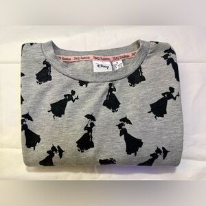 Disney Gray Pullover with Black Character Design